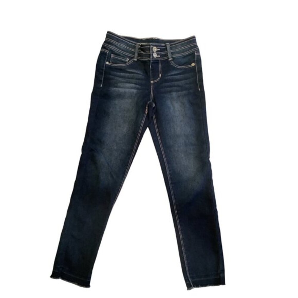 Sonoma Girls 6X Reg Jegging Adjustable Waist Dark Wash Denim Pants‎ Blue
